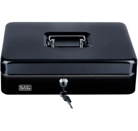 Metalinė Pinigų Dėžutė Dokumentams black + Decker