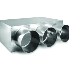 Metalinė dėžutė vėdinimo grotelėms 3x75