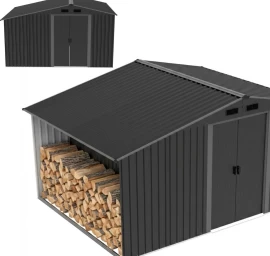 Metalinis Sodo įrankių Namelis Su Malkine 308x245x202cm