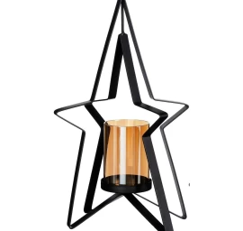 Metalinis žvakidės Laikiklis 31,5 Cm žvaigždė žėrutis