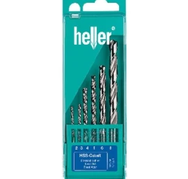 Metalo grąžtų rinkinys HELLER HSS Super-Pro, 2-8mm 6vnt.