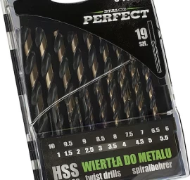 Metalo grąžtų rinkinys STALCO PERFECT 1-10mm 19vnt.