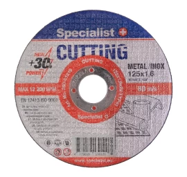 Metalo pjovimo diskas SPECIALIST+, 125x1,6x22mm