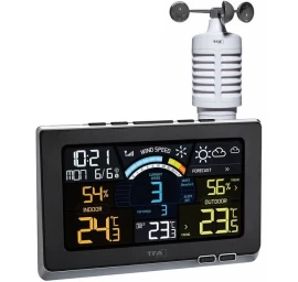 Meteorologinė stotelė TFA Spring Breeze su DCF laikrodžiu