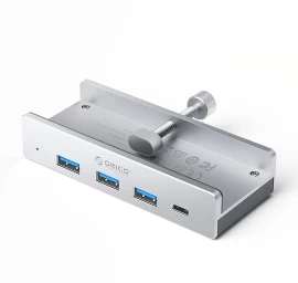 Mh4pc Prisegamas Usb-c / Usb-a Usb-c šakotuvas - Sidabrinis