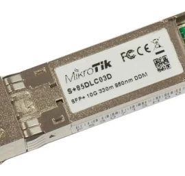 Mikrotik S+85dlc03d Sfp+ Modulis 10g Sm 300m 850nm Daugiamodė Lc Jungtis