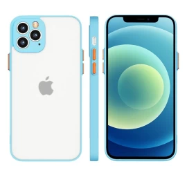 Milky Case Silikoninis Lankstus Permatomas Dėklas Xiaomi Redmi 9t Mėlynas