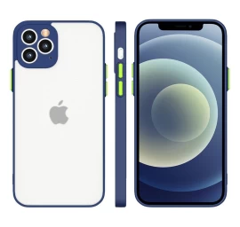 Milky Case Silikoninis Lankstus Pusiau Permatomas Dėklas Xiaomi Redmi 9t, Tamsiai Mėlynos Spalvos
