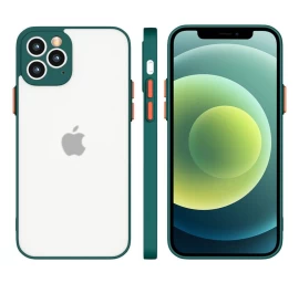 Milky Case Silikoninis Lankstus Pusiau Permatomas Dėklas Xiaomi Redmi 9t Tamsiai žalias