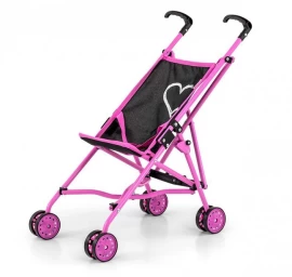 Milly Mally Baby Doll Vežimėlis Julia Prestige Black