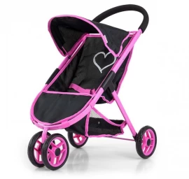 Milly Mally Lėlių Vežimėlis Susie Prestige Black
