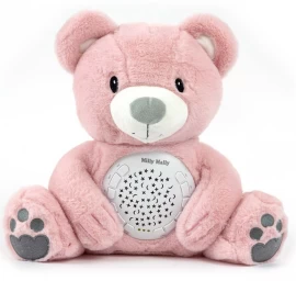 Milly Mally Pliušinis žaislas Su Projektoriumi Milly Bear Pink