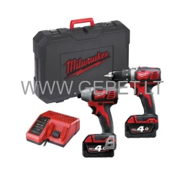 AKUMULIATORINIŲ ĮRANKIŲ RINKINYS MILWAUKEE M18 BPP2D-402C 4933447126