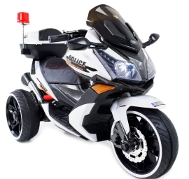 Milžiniškas Policijos Motoroleris, Sirenos Garsai, Megafonas, Gaidys, Minkšta Sėdynė, Dujų Pedalas/ak550