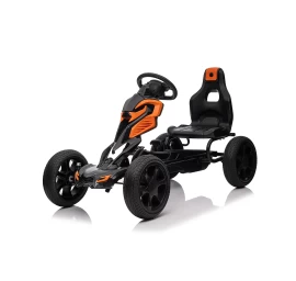 Minamas vaikiškas kartingas HATIS, oranžinis/juodas