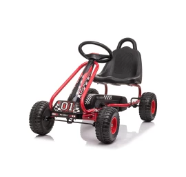 Minamas vaikiškas kartingas HATIS, raudonas/juodas