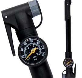 Mini Dviračių Siurblys Su Manometru 120psi (8bar) Black Dunlop