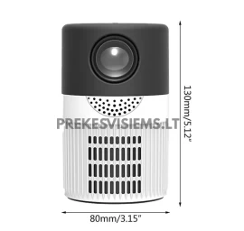 Mini LED projektorius YT400 – nešiojamas namų kino projektorius (1080p palaikymas)
