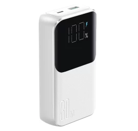 Mini Powerbank 10000mah Su Integruotais Laidais Jr-pbc06 30w Baltas