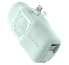Mini Powerbank 5000mah 15w Iphone Lightning Ir Apple Watch įkroviklis - žalias