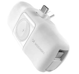 Mini Powerbank 5000mah 15w Usb-c Ir įkroviklis apple Watch Laikrodžiui - Baltas