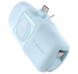 Mini Powerbank 5000mah 15w Usb-c Ir įkroviklis apple Watch Laikrodžiui - Mėlynas