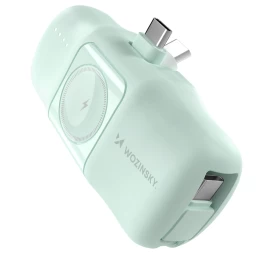 Mini Powerbank 5000mah 15w Usb-c Ir įkroviklis apple Watch Laikrodžiui - žalias