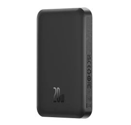Mini Powerbank 5000mah 20w + Usb-c Laidas 20v / 3a Juodas