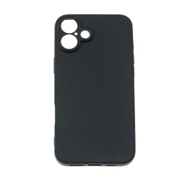 Minkštas Dėklas iphone 16 Plus - Juodas