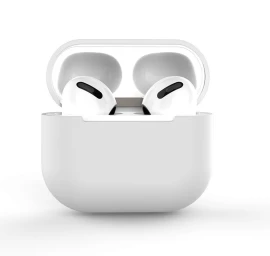 Minkštas Silikoninis Dėklas airpods 2 / airpods 1, Baltas (c Dėklas)