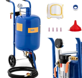 Mobili Sifoninė Smėliavimo Mašina Su Slėgio Reguliavimu 60-125 Psi 40 L