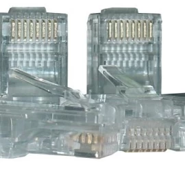 Modular Plug for round c able RJ45 CAT6 unshield
