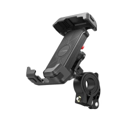 Motociklų, Motorolerių, Motorolerių Telefono Laikiklis Ant Vairo, Atsparus Smūgiams - Juodas