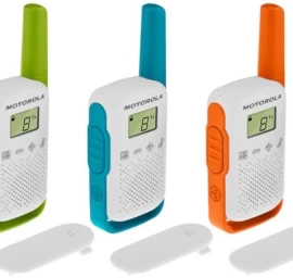 motorola T42 Triple Pack Trumpųjų Bangų Radijo Stotis, (walkie-talkie), 4 Km, 3 Spalvos