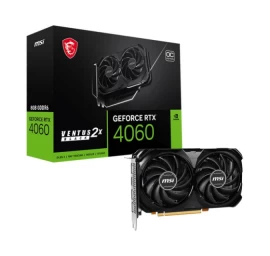 Msi Geforce Rtx 4060 Ventus 2x Black 8gb Gddr6 Vaizdo Plokštė (geforce Rtx 4060 Ventus 2x Black 8g Oc)