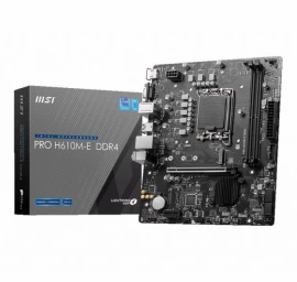 Msi Pro H610m-e Ddr4 Motininė Plokštė (socket 1700 / Micro Atx)