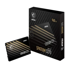 MSI SPATIUM S270 SATA 2.5 960GB internal solid state drive 2.5 Serial ATA III 3D NAND