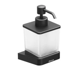 Muilo dozatorius su laikikliu Ravak 10° Free black, juodas X07P559