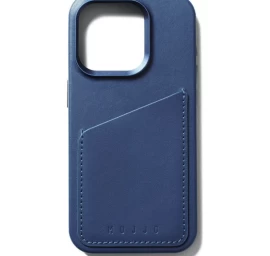 mujjo Odinis Piniginės Dėklas iphone 15 Pro, Suderinamas Su magsafe (monako Mėlyna)