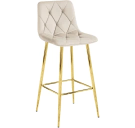 Nado Hocker - Smėlio Spalvos Aksomas / Golden Kojos X 1