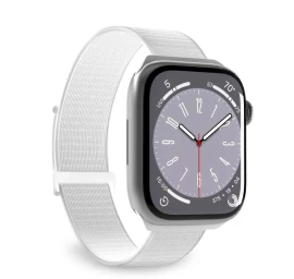 Nailoninis Dirželis, Skirtas apple Watch 42 44 45 49 Mm Sportiniam Laikrodžiui - Baltas