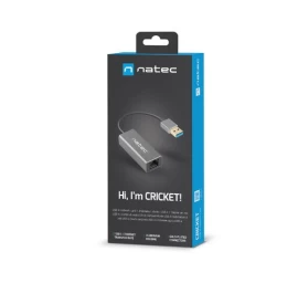 Natec Laidinio Tinklo Kortelė Cricket Usb 3.0 - Rj-45 1gb Su Kabeliu Nnc-1924