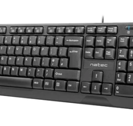 Natec Trout Slim Laidinė Klaviatūra Juoda