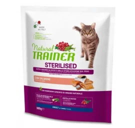 NATURAL TRAINER Cat adult Sterilised salmon su lašiša 300g, 924906