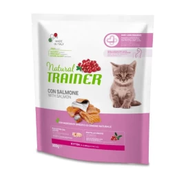 NATURAL TRAINER Cat Kitten Salmon kačiukams su lašiša 300g, 924924
