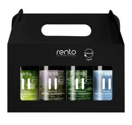 Natūralių pirties kvapų dovanų rinkinys Rento, 4 × 100 ml, 6410416121109