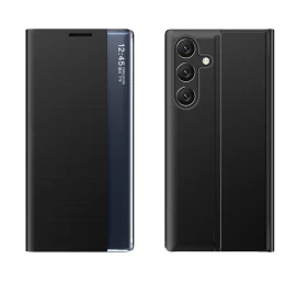 Naujas sleep Dėklas samsung Galaxy A24 4g, Apverčiamasis Dangtelis, Juodos Spalvos