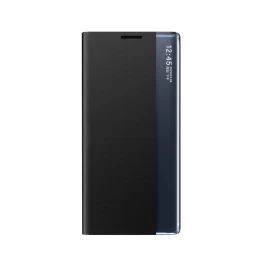 Naujas sleep View Dėklas samsung S24 Ultra Su Atlenkiamuoju Dangteliu - Juodas