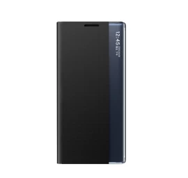 Naujas sleep View Dėklas Su Atlenkiamu Dangteliu Ir Stovu, Skirtas samsung Galaxy A35 - Juodas