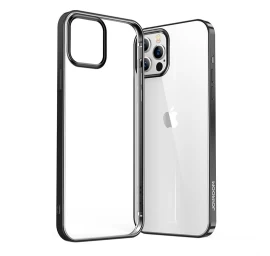Nbs Itin Plonas Permatomas Dėklas Su Metaliniu Rėmeliu Iphone 12 Mini Juodos Spalvos